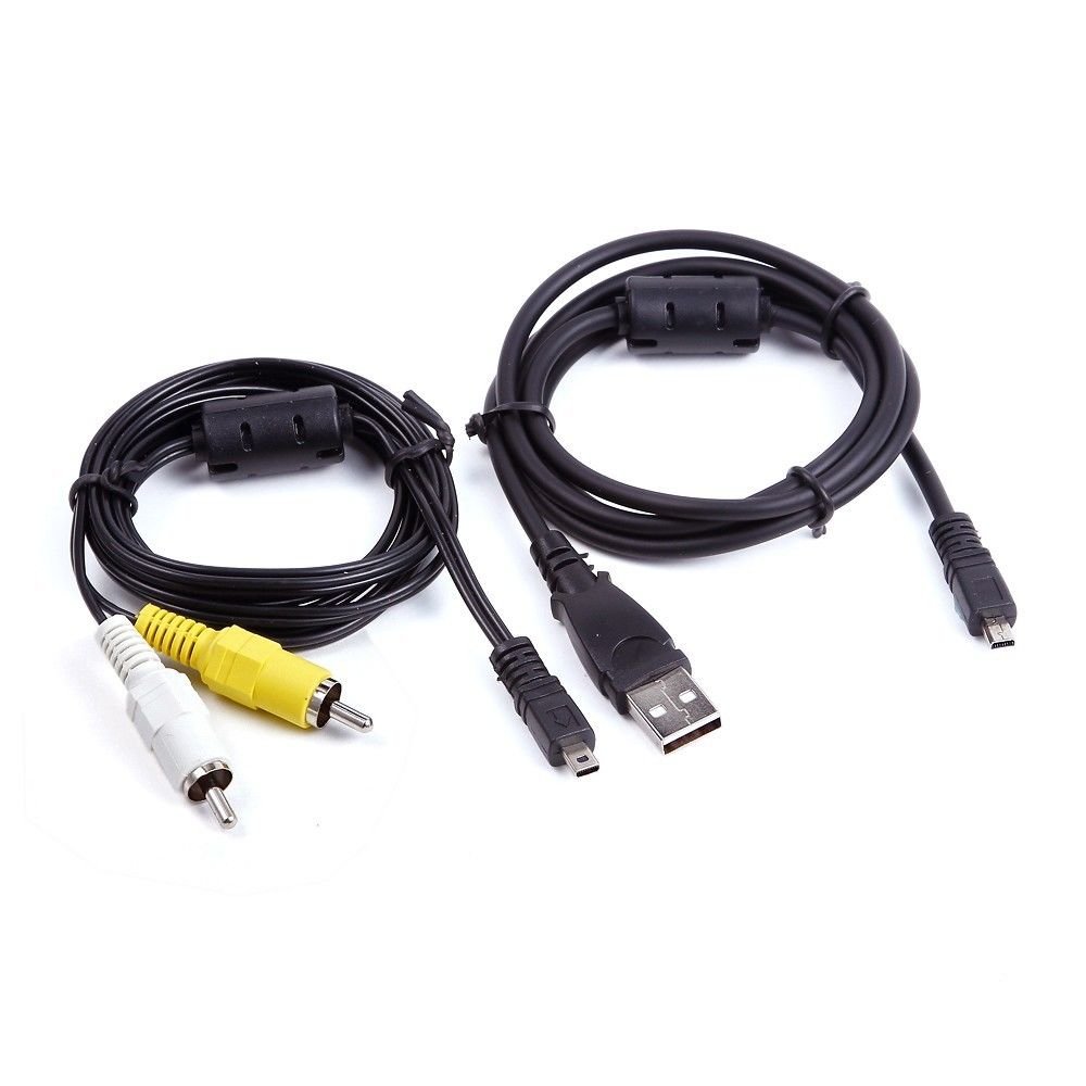MaxLLTo Cable de datos USB SYNC+AV AV TV cable para cámara Nikon Coolpix L820 S210 L25 P7000