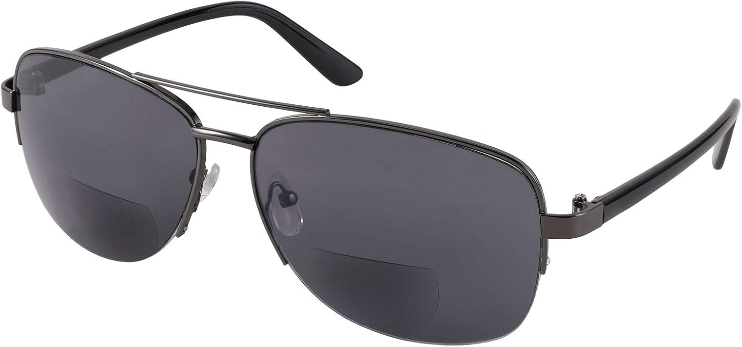 FEISEDY Lentes de sol bifocales para lectura bajo el sol B2718 para hombres y mujeres