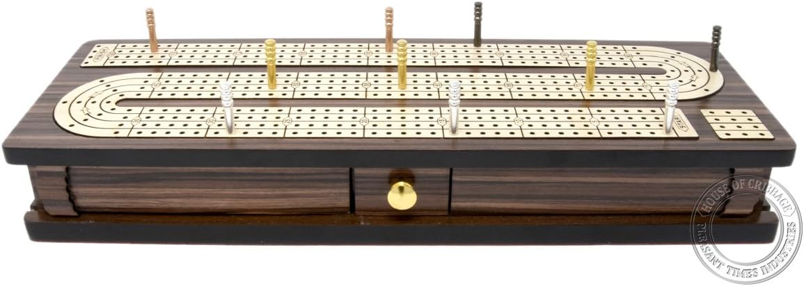 Tabla continua para cuna con incrustaciones de 4 pistas de palisandroarce con tapas deslizantes y cajón