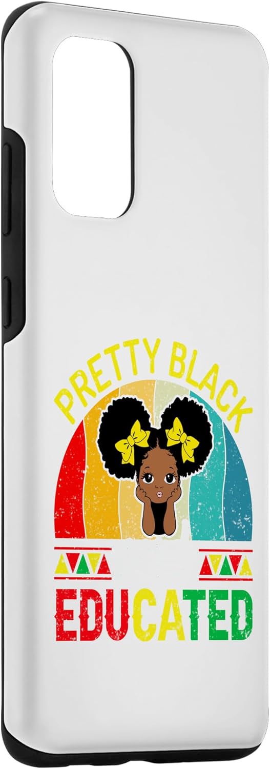 Galaxy S20+ Pretty Black And Educated African Pride Black History Month Case
