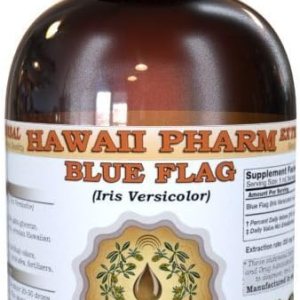 HawaiiPharm Extracto líquido de bandera azul, suplemento de tintura orgánica con bandera azul (iris versicolor) 2 onzas HawaiiPharm Extracto líquido de bandera azul, suplemento de tintura orgánica con bandera azul (iris versicolor) 2 onzas