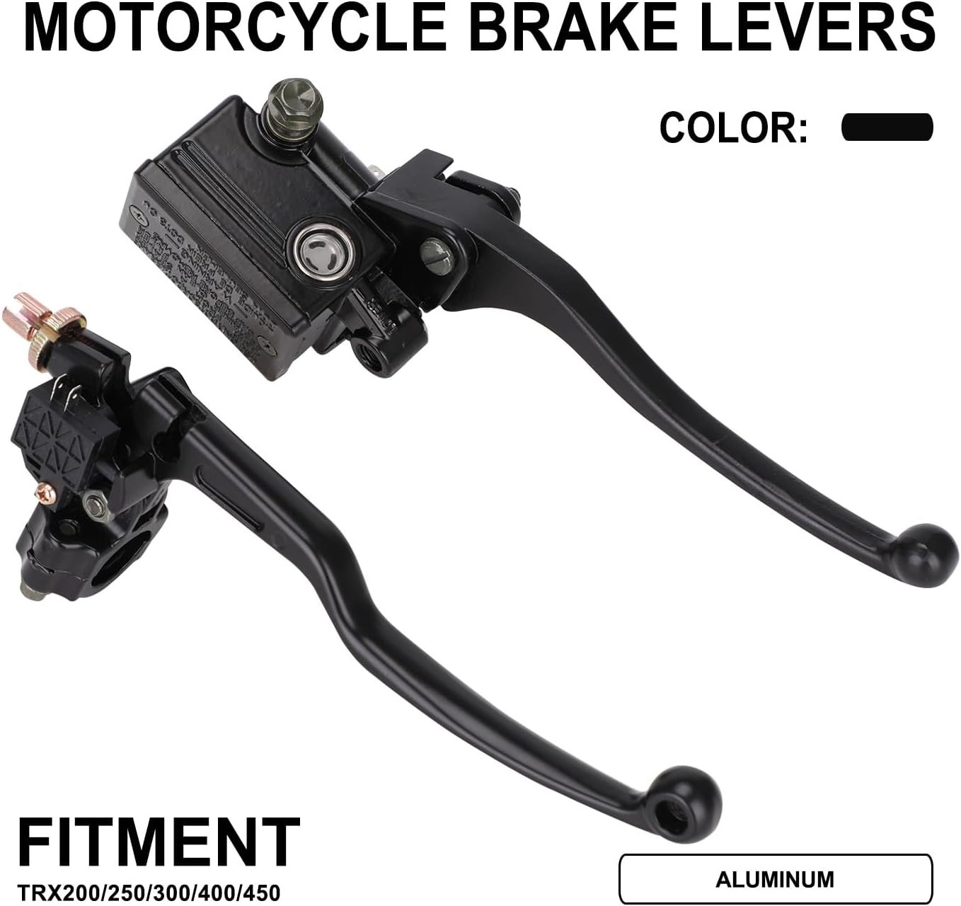 78 “0.866 in universal motocicleta freno embrague palancas depósito para TRX 200 250 300 400 450 ATV
