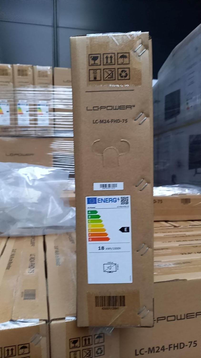 LC-Power Monitor PC, monitor FHD de 24 pulgadas para oficina en casa, resolución de 1920 x 1080, frecuencia de actualización de 75 Hz,
