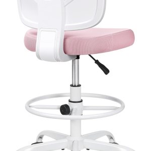 Primy Silla de dibujo de oficina sin brazos, silla alta de escritorio de oficina de altura ajustable y reposapiés, silla ergonómica de escritorio de Primy Silla de dibujo de oficina sin brazos, silla alta de escritorio de oficina de altura ajustable y reposapiés, silla ergonómica de escritorio de