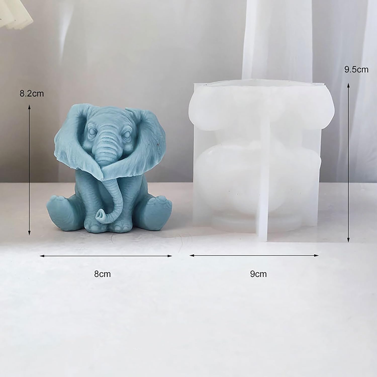 Molde de elefante 3D, molde de resina de elefante, molde para animales, joyería de elefante, moldes de fundición de resina hecho a mano, moldes de