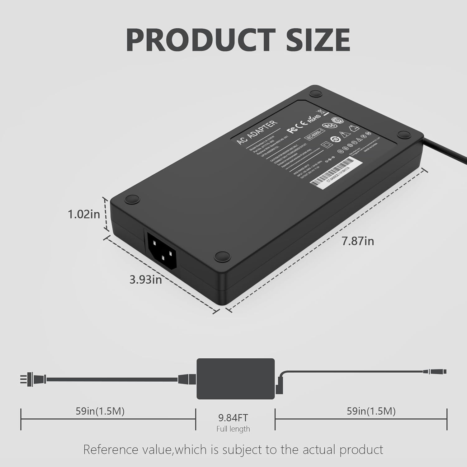 Cargador adaptador de CA de 230 W para Lenovo Legion 5, Lenovo Legion 7 5P C7 S7 Y540 Y545 Y740 Y730 Y900 Y910 Y920 Y7000 Thinkpad P1 P73 P53 P72