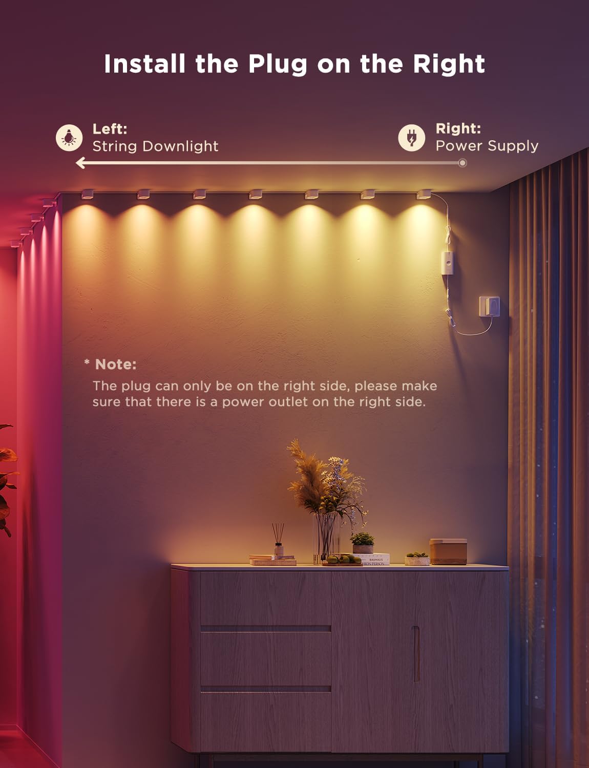 Govee RGBIC – Tira de luces LED inteligentes que funciona con Alexa, lámpara de pared interior que cambia de color para fiestas, Año Nuevo y diario,