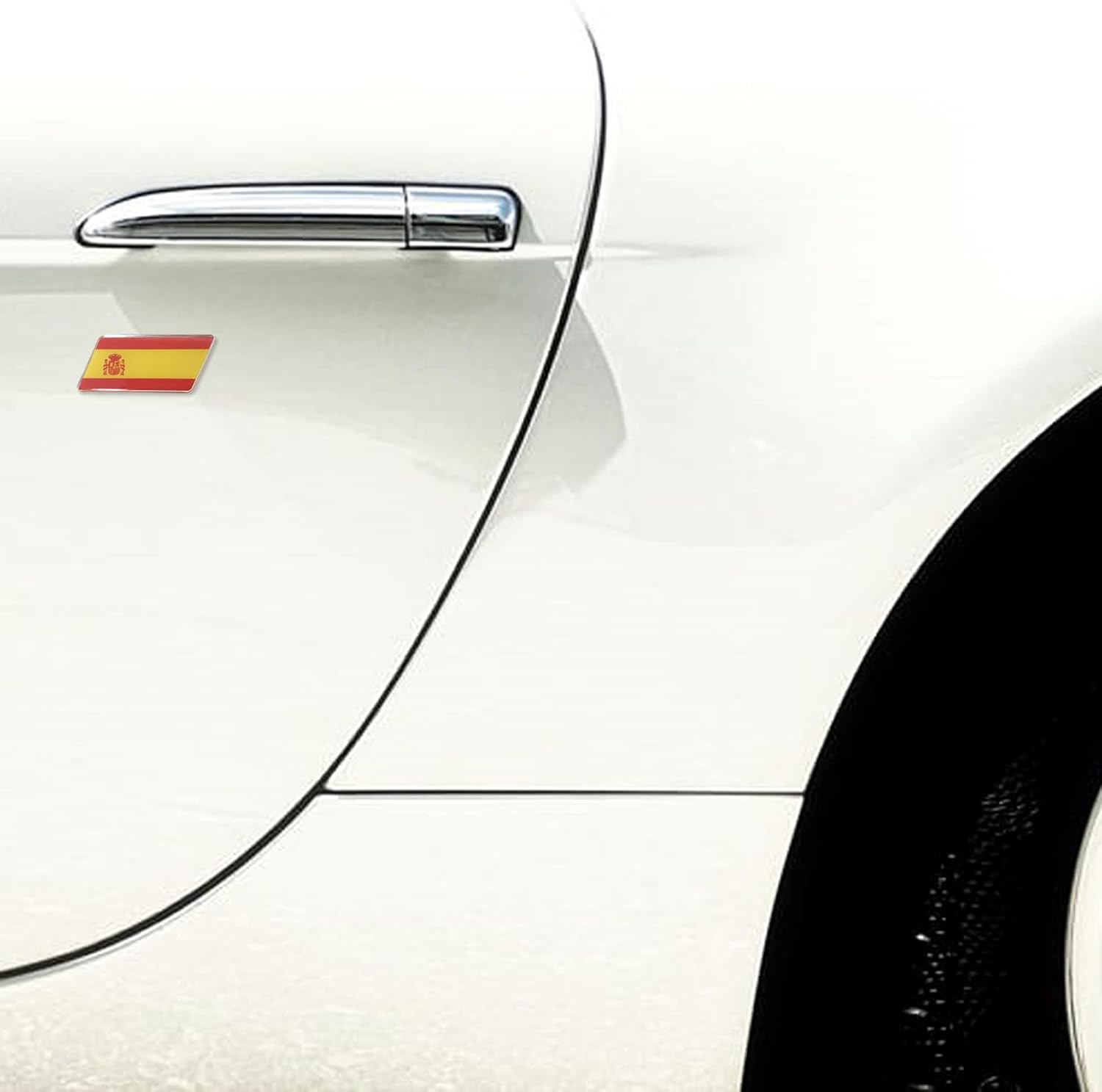 Calcomanía con la bandera de España, banderas españolas, calcomanías de coche, emblema, calcomanías para parachoques, logotipo para vehículos,