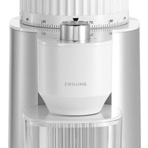 ZWILLING Enfinigy Burr – Molinillo de café eléctrico, 140 opciones de molienda de café, desde espresso hasta café de goteo, plateado ZWILLING Enfinigy Burr – Molinillo de café eléctrico, 140 opciones de molienda de café, desde espresso hasta café de goteo, plateado