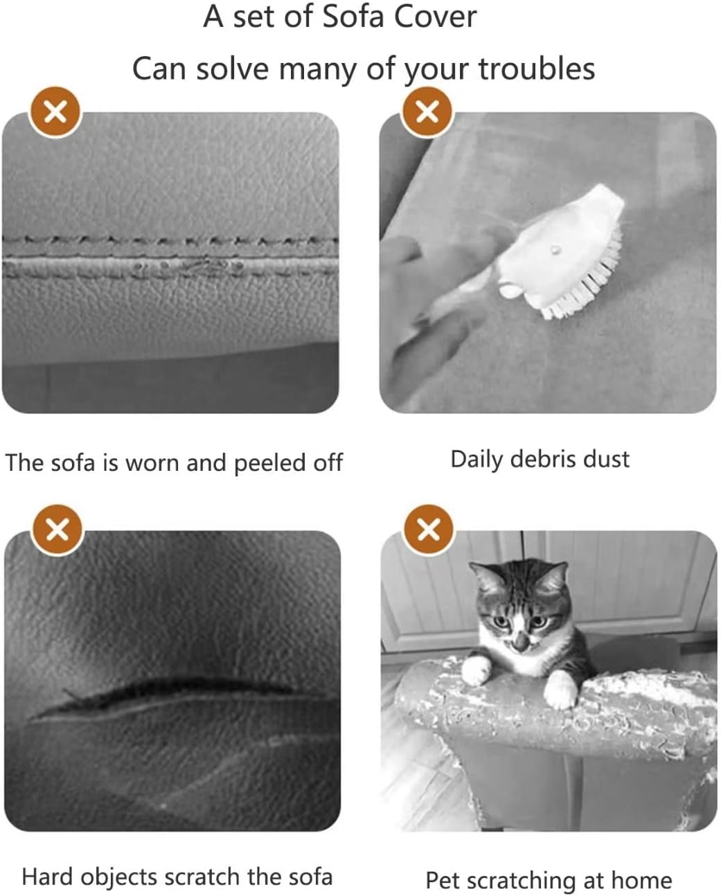 Funda de sofá mágica elástica para sofá seccional en forma de L resistente universal antideslizante cojín sofá chaise lounge, funda protectora de