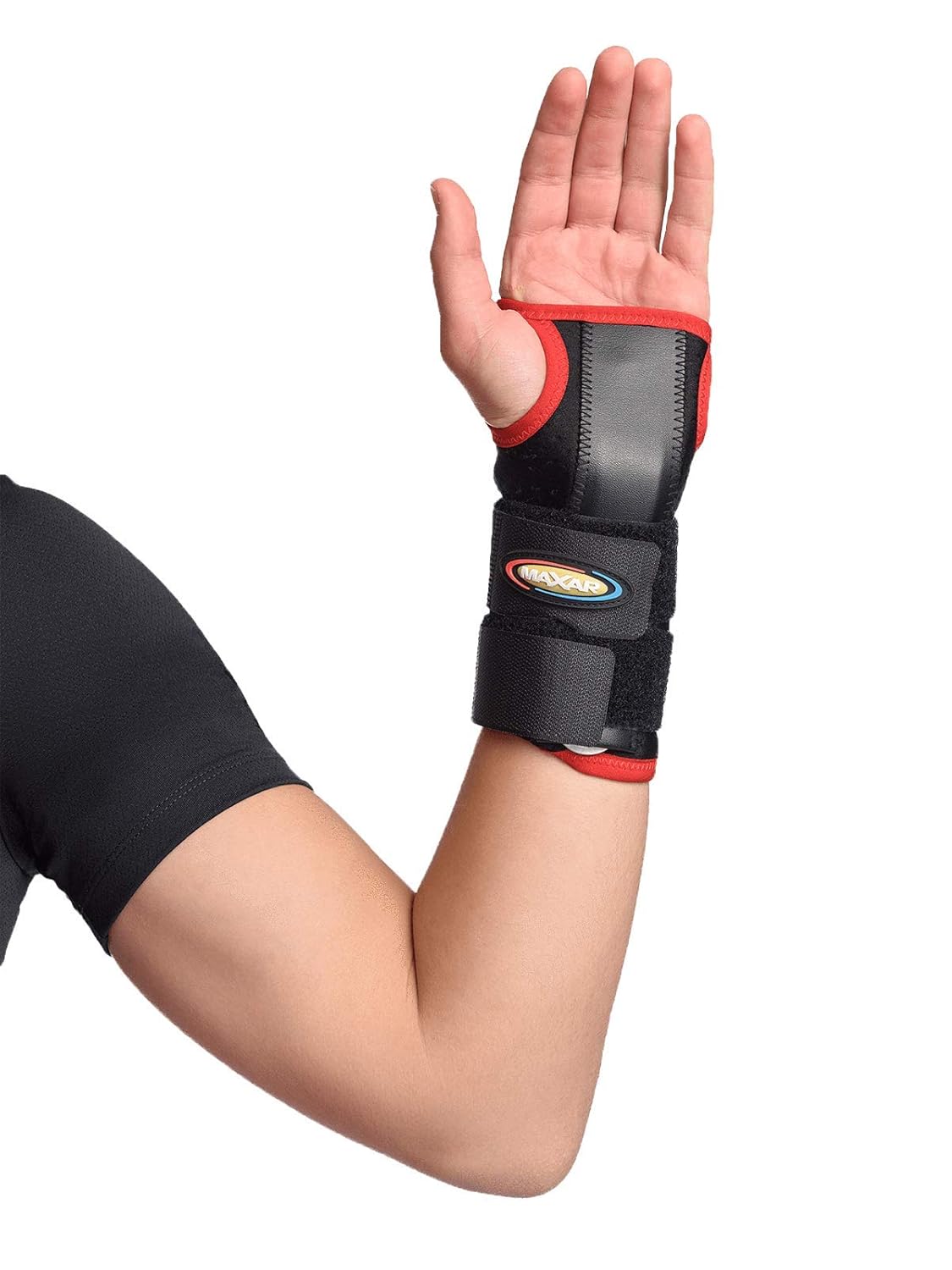 Maxar Férula de muñeca Airprene (neopreno transpirable) con soportes palmares extraíbles