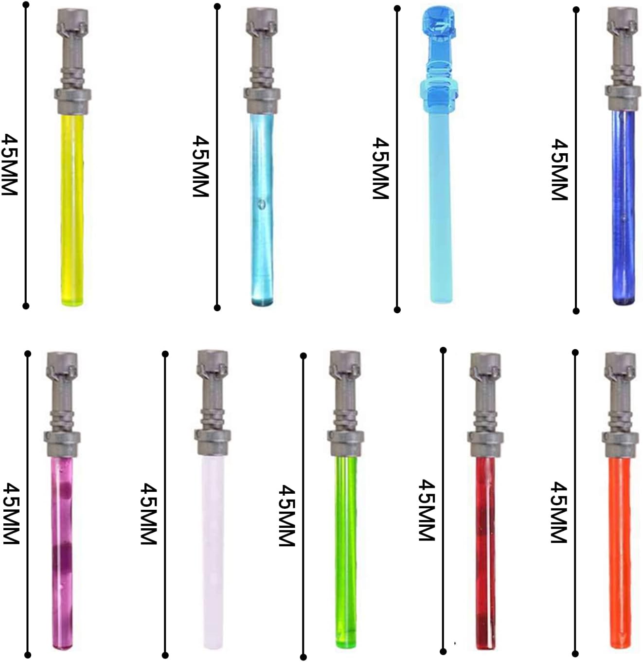 -MOC – Juego de 29 piezas de minifigs de ciencia ficción Space Wars, juego de armas de pintura en aerosol, kit de juguete de bloque de construcción