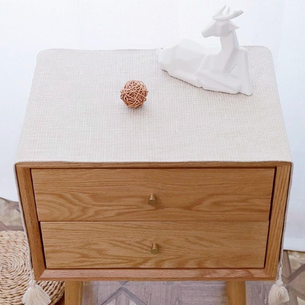 Mantel de tela simple para mesita de noche, toalla de cubierta, adecuado para cubierta contra el polvo, cojín, dormitorio, mantel cuadrado universal