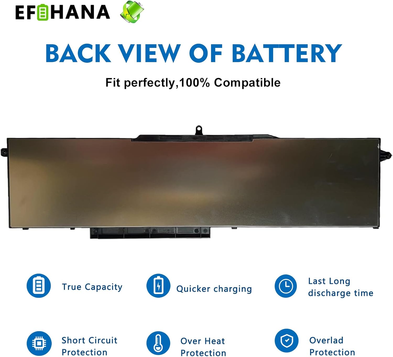 1FXDH 1WJTO – Batería de repuesto para laptop Dell Latitude 15 5501 5511 E5501 E5511 Precision 3541 3551 Series Notebook 01WJT0 1WJT0 0D191G D191G