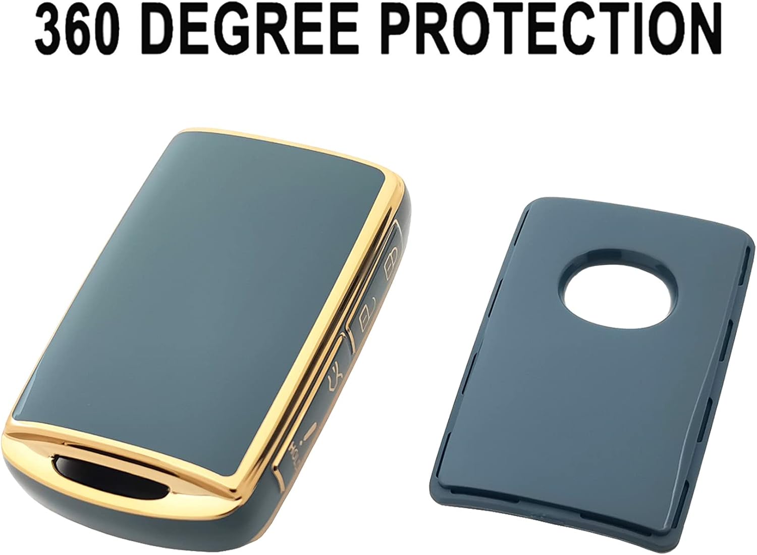 Funda para llavero compatible con Mazda 3, Mazda 3 Hatchback, Mazda CX4 CX5 CX8 CX9 CX-30, Mazda 6 WAZSKE11D01, protector de piel para funda de