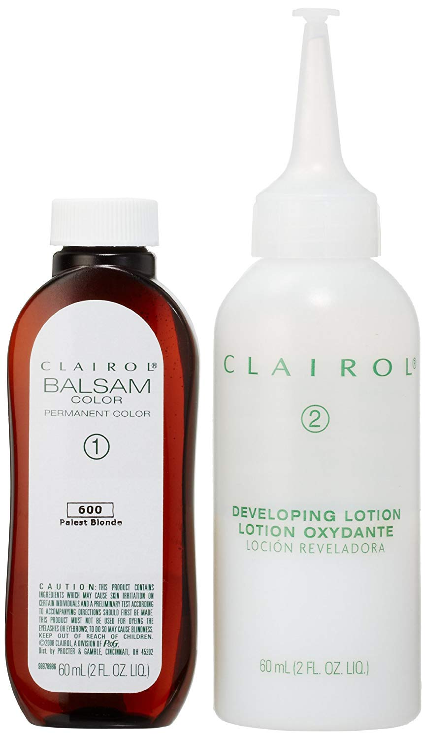 Clairol Balsam – Tinte permanente para el cabello, color rubio pálido 600, 3 unidades