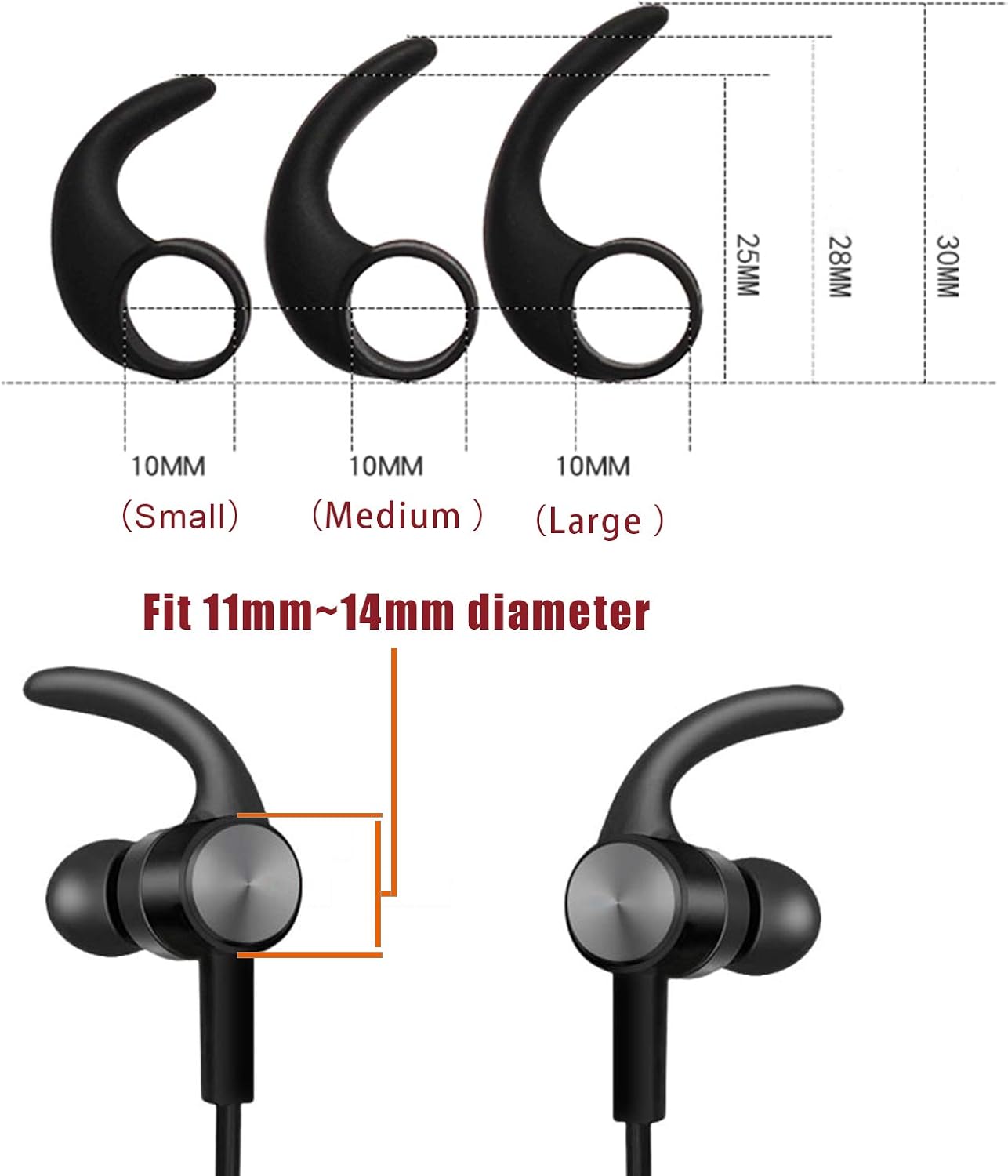 3 pares (LMS) de espuma viscoelástica para auriculares Beats Flex Beats X, reemplazo de 3 pares (LMS) de silicona para los oídos, puntas de aletas