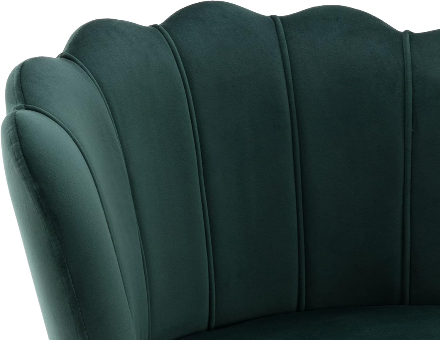 Kmax Taburetes de bar de terciopelo giratorios de altura ajustable con base dorada, reposapiés de cabeza de clavos, respaldo de pétalos para isla de