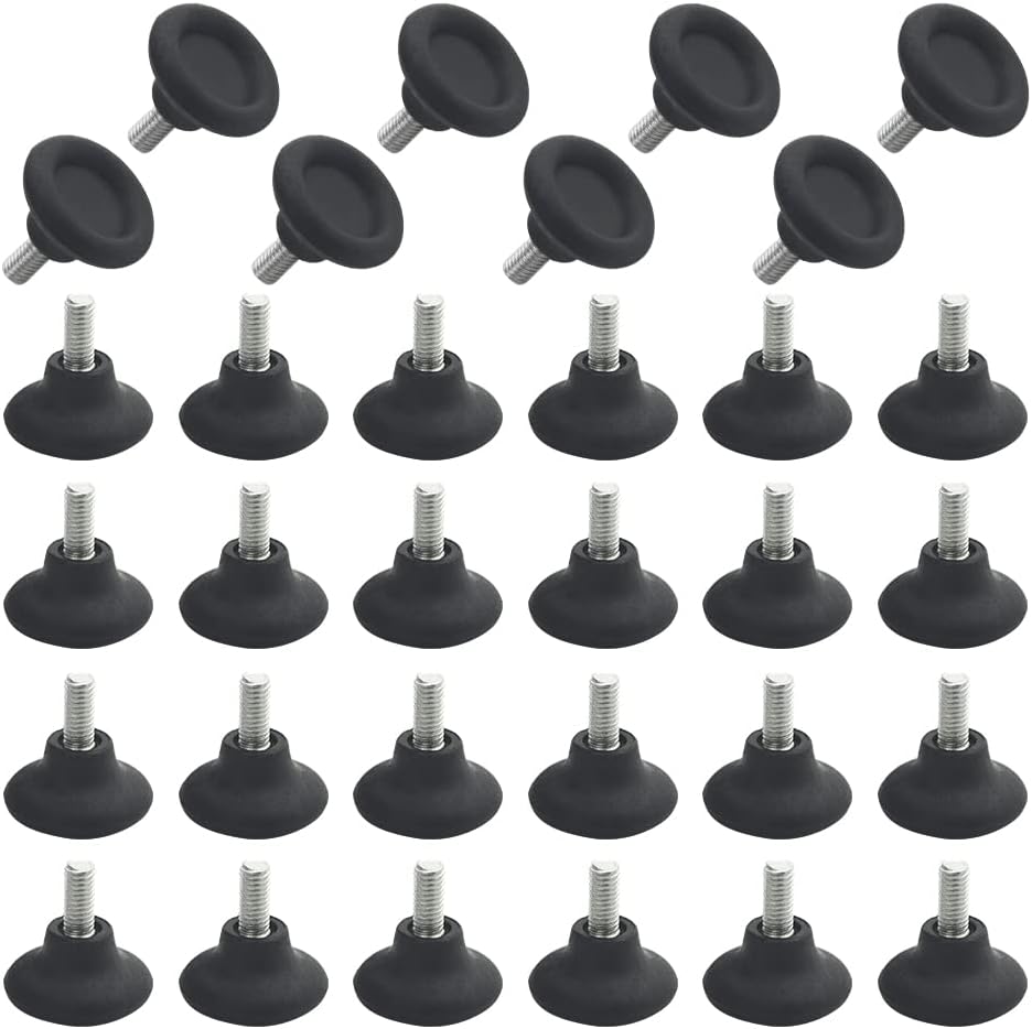 WMYCONGCONG 32 patas niveladoras de tornillo, nivelador de mesa ajustable, patas de nivelación de muebles, patas de nivelación ajustables para mesa,