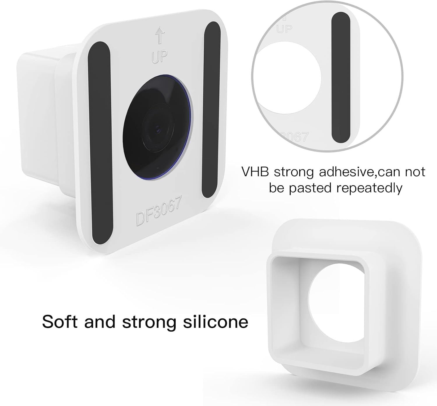 HOLACA Soporte de ventana para Wyze Cam OG, soporte de montaje flexible adhesivo fuerte para soporte de teleobjetivo Wyze Cam OG (paquete de 2,