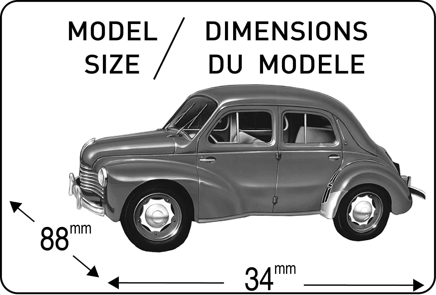 Heller Renault 4 CV Kit de construcción de modelos de coche (21 piezas)
