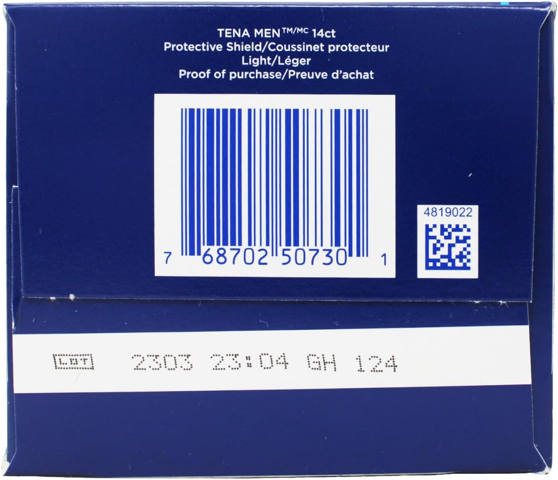 Tena Protector de protección discreta extra ligero para hombre, paquete de 14 Tena