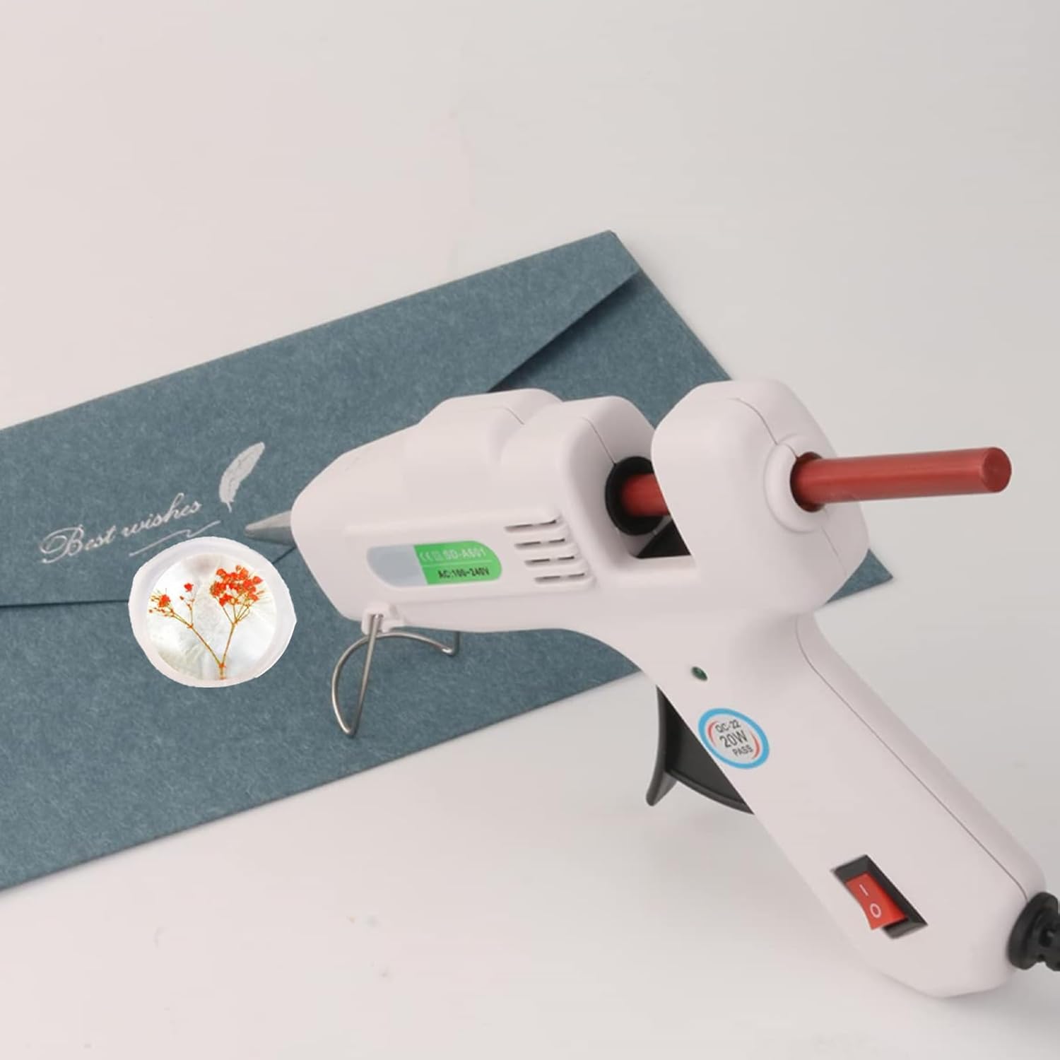 40 varillas de sellado de cera translúcida con pistola de pegamento, juego de palos de sellado de cera para pistola de pegamento, ideal para sellos