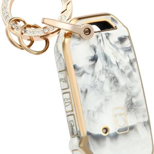 OFFCURVE Funda especial para llavero Kia Rio Optima Soul Sportage Sorento Carens Accesorios Smart Keyless Remote Key Protector, grispatrón OFFCURVE Funda especial para llavero Kia Rio Optima Soul Sportage Sorento Carens Accesorios Smart Keyless Remote Key Protector, grispatrón