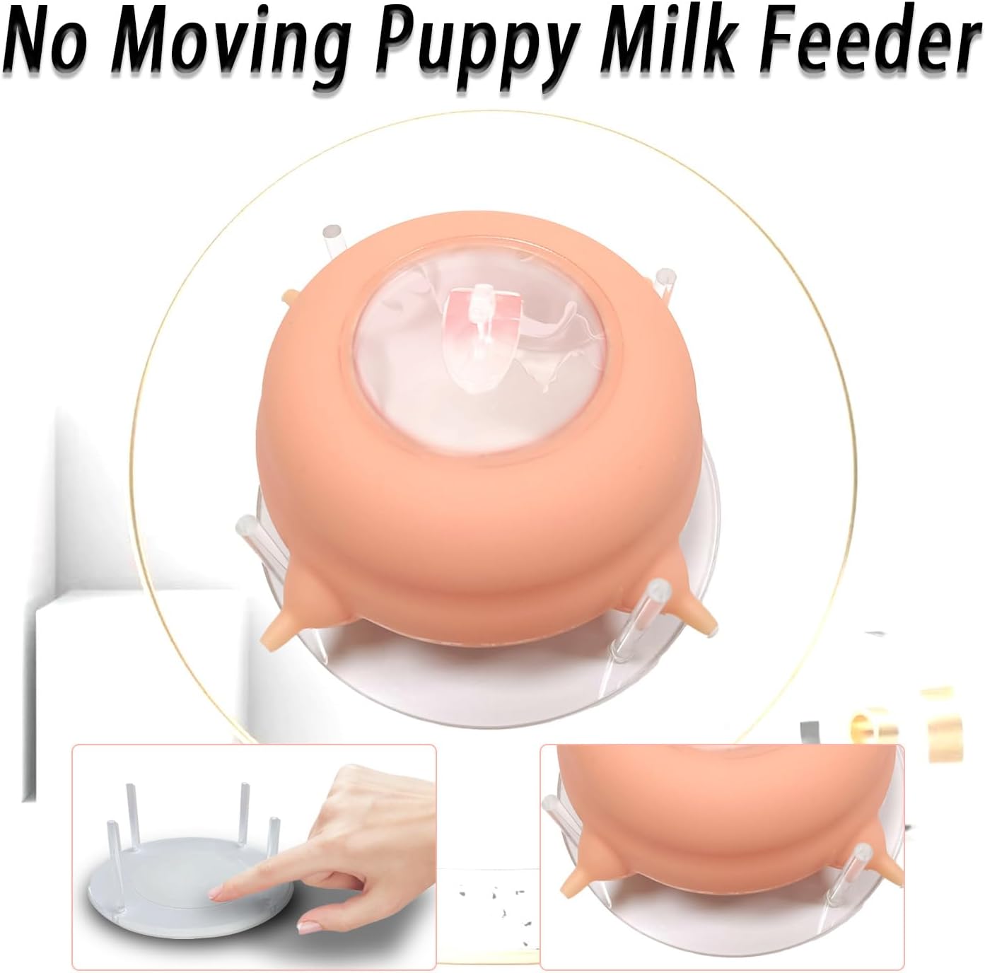 KEDAO Comedero para cachorros y gatos, comedero de leche para cachorros, estación de lactancia para cachorros, comedero para múltiples cachorros,