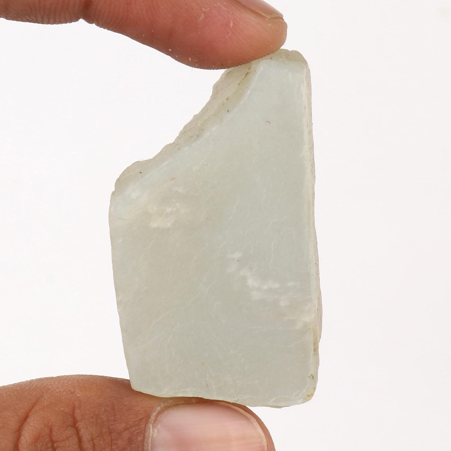 GEMHUB Piedra lunar blanca áspera de 122.8 CT con certificación EGL, piedra preciosa curativa, roca y mineral
