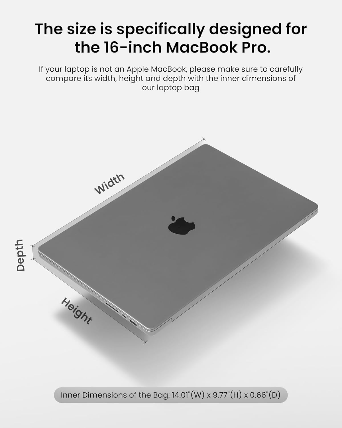 tomtoc Funda protectora 360 para laptop diseñada para MacBook Pro M4M3M2M1 ProMax 2024-2019, resistente al agua y bien organizada, funda de