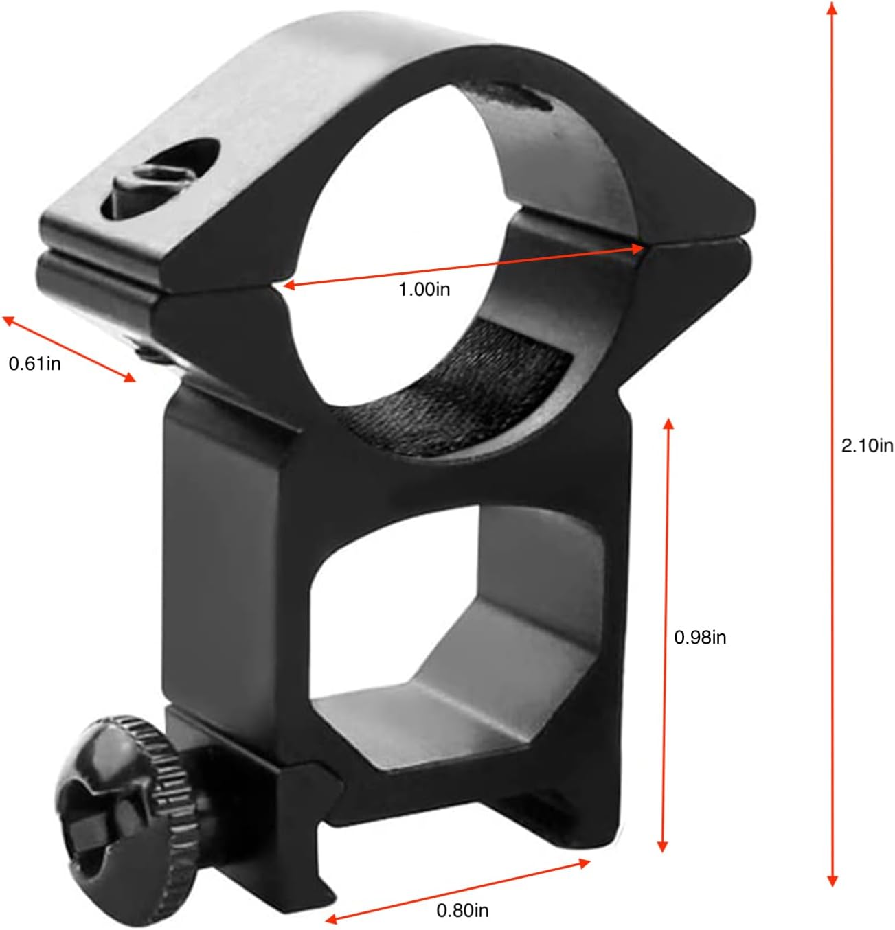 Weaver – Anillos de alcance para rifle de alto perfil para riel Picatinny y riel Weaver (paquete de 2)