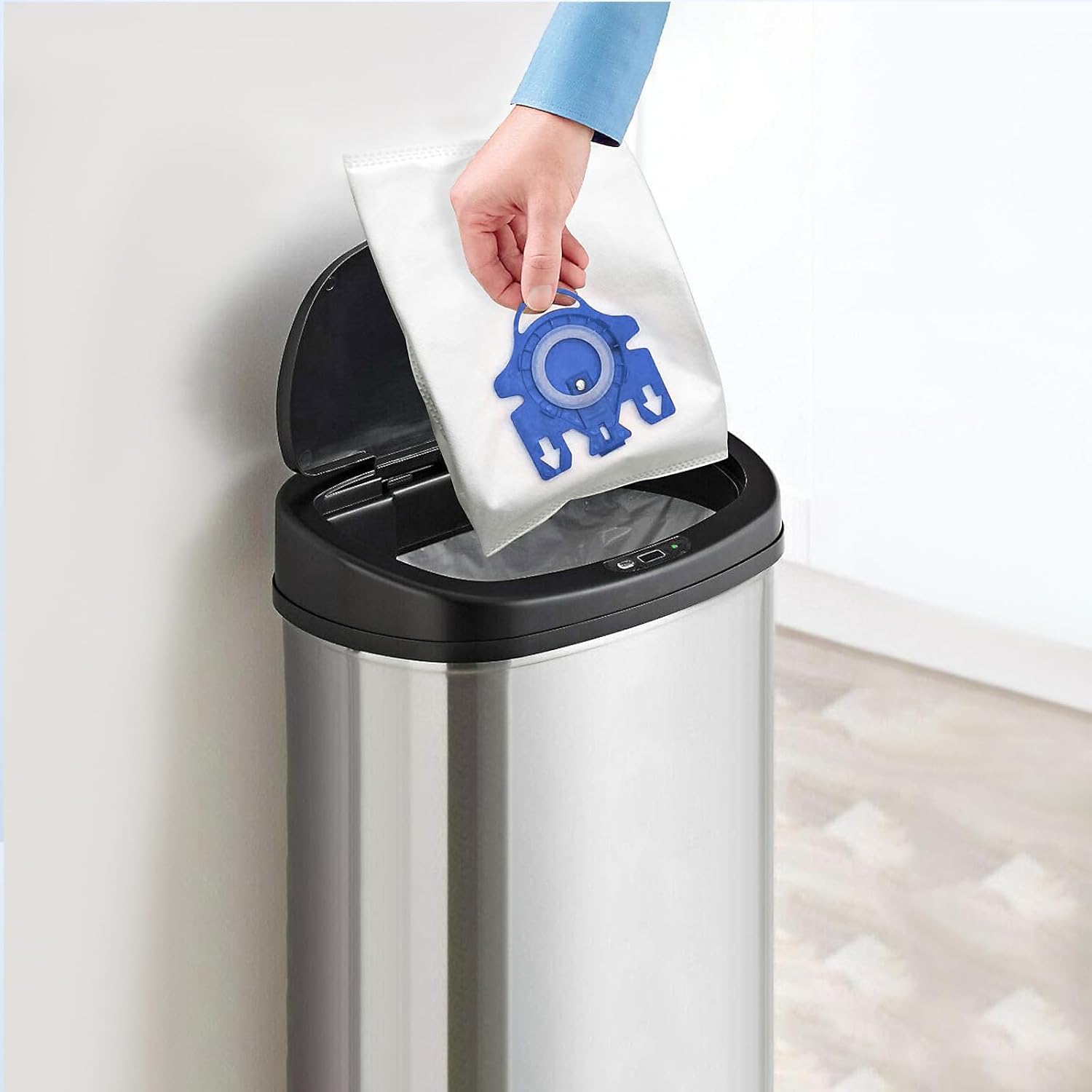 Paquete de 12 bolsas de vacío GN Airclean de repuesto para bolsas de aspiradora Miele AirClean 3D GN, aptas para bolsas Miele GN para aspiradora