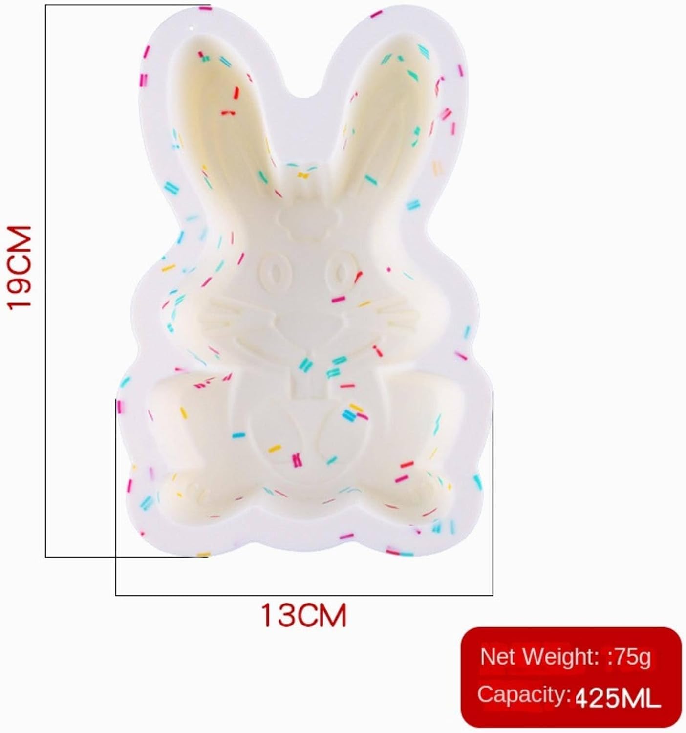 Moldes de silicona para conejito de Pascua, moldes de chocolate de Pascua, moldes de chocolate de conejo de Pascua, moldes de silicona grandes para