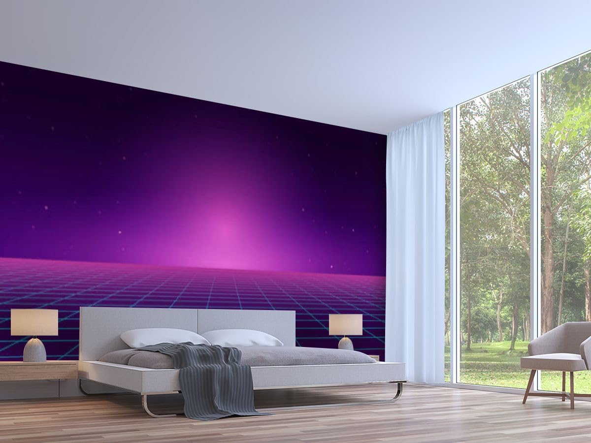 Papel tapiz 3D estilo retro paisaje azul autoadhesivo dormitorio sala de estar dormitorio decoración mural de pared pared techo armario adhesivo