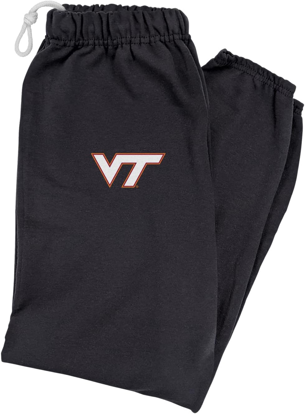 LOGOVISION Pantalones deportivos para hombre, colección negra con logotipo primario universitario