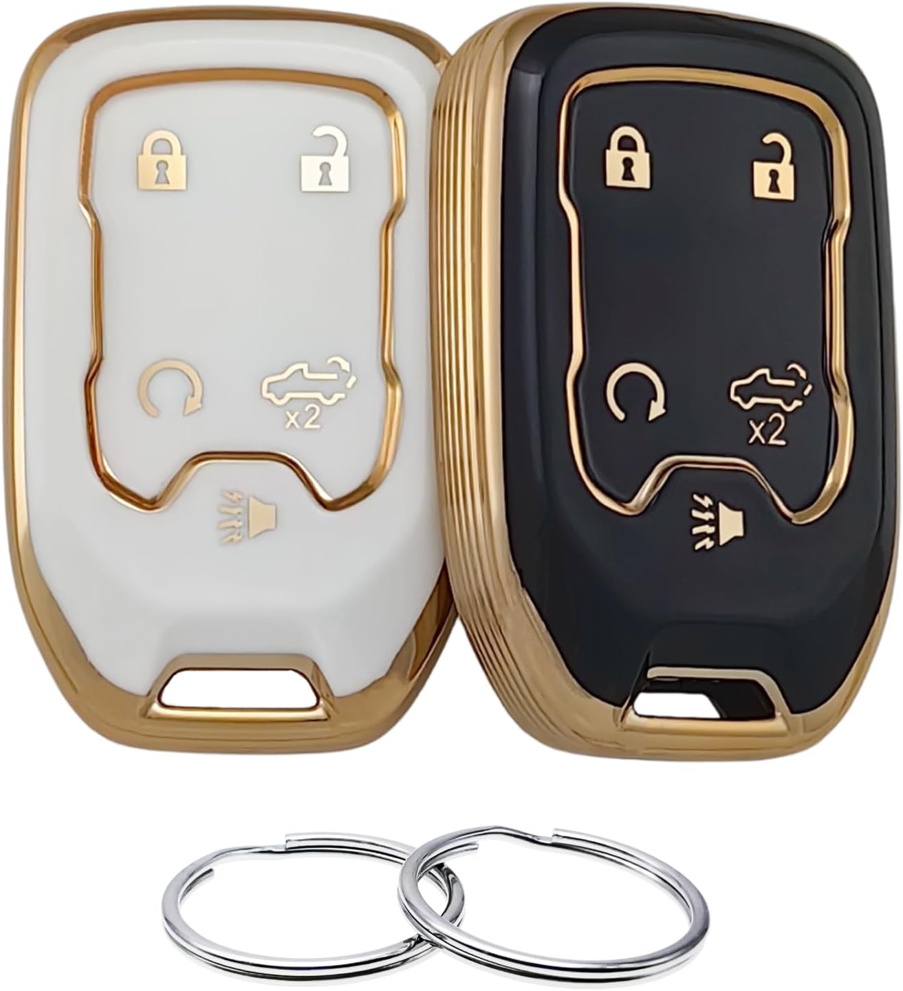 Funda para llavero de TPU compatible con Chevrolet Silverado 1500 Silverado 2500 HD Silverado 3500 HD Silverado 3500 HD GMC Sierra 1500 Sierra 2500