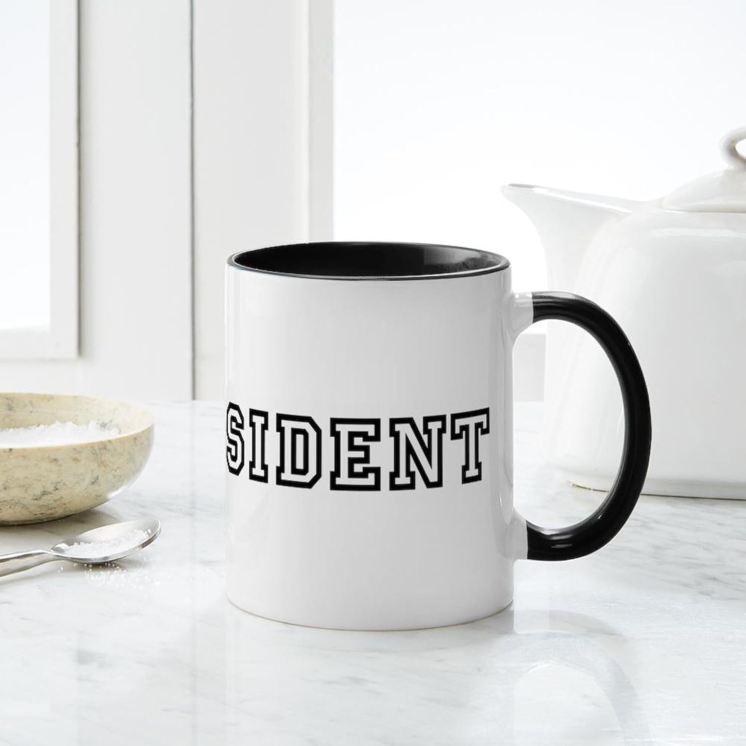 CafePress MR. PRESIDENT – Taza de café de cerámica, taza de té, 11 onzas