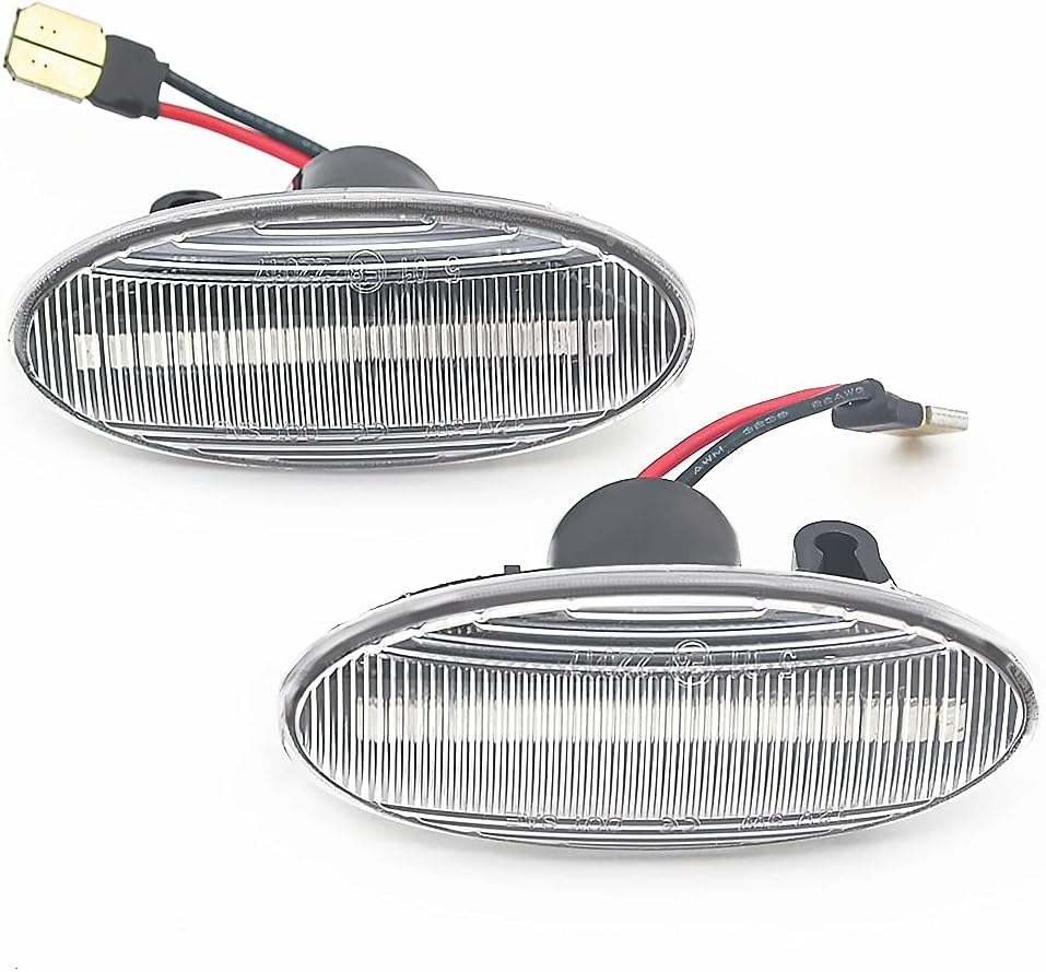 Meimeier Luces de marcador laterales LED Luz de señal de giro dinámica para Nissan Qashqai J10 X-trail T31 Cube Juke Leaf Micra Micra K13 Note E11