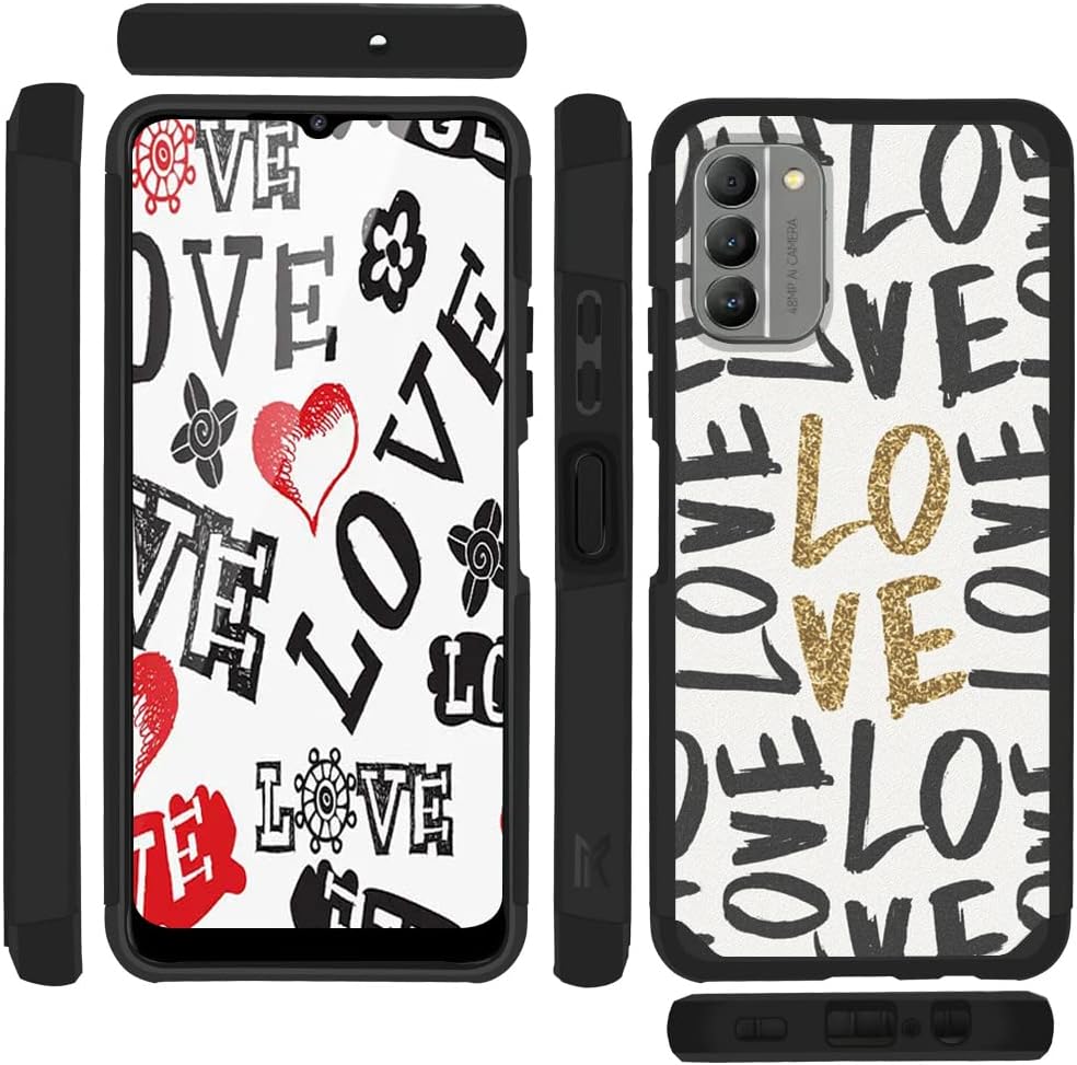 TJS Funda de teléfono compatible con Nokia G400 5G 2022 N1530DL, híbrida de doble capa (compatible con montaje magnético) a prueba de golpes,