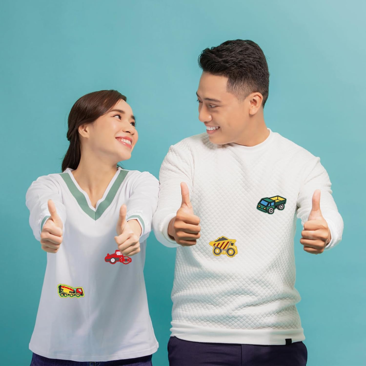 Parches de planchado de vehículos de ingeniería para ropa de niños, 9 estilos interesantes parches para planchar para ropa, vehículos de ingeniería,