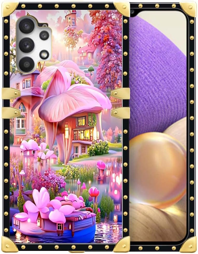Funda compatible con Samsung Galaxy A32 5G, 1-Fantasy Manor para mujeres y niñas, TPU suave a prueba de golpes, funda protectora para Samsung Galaxy