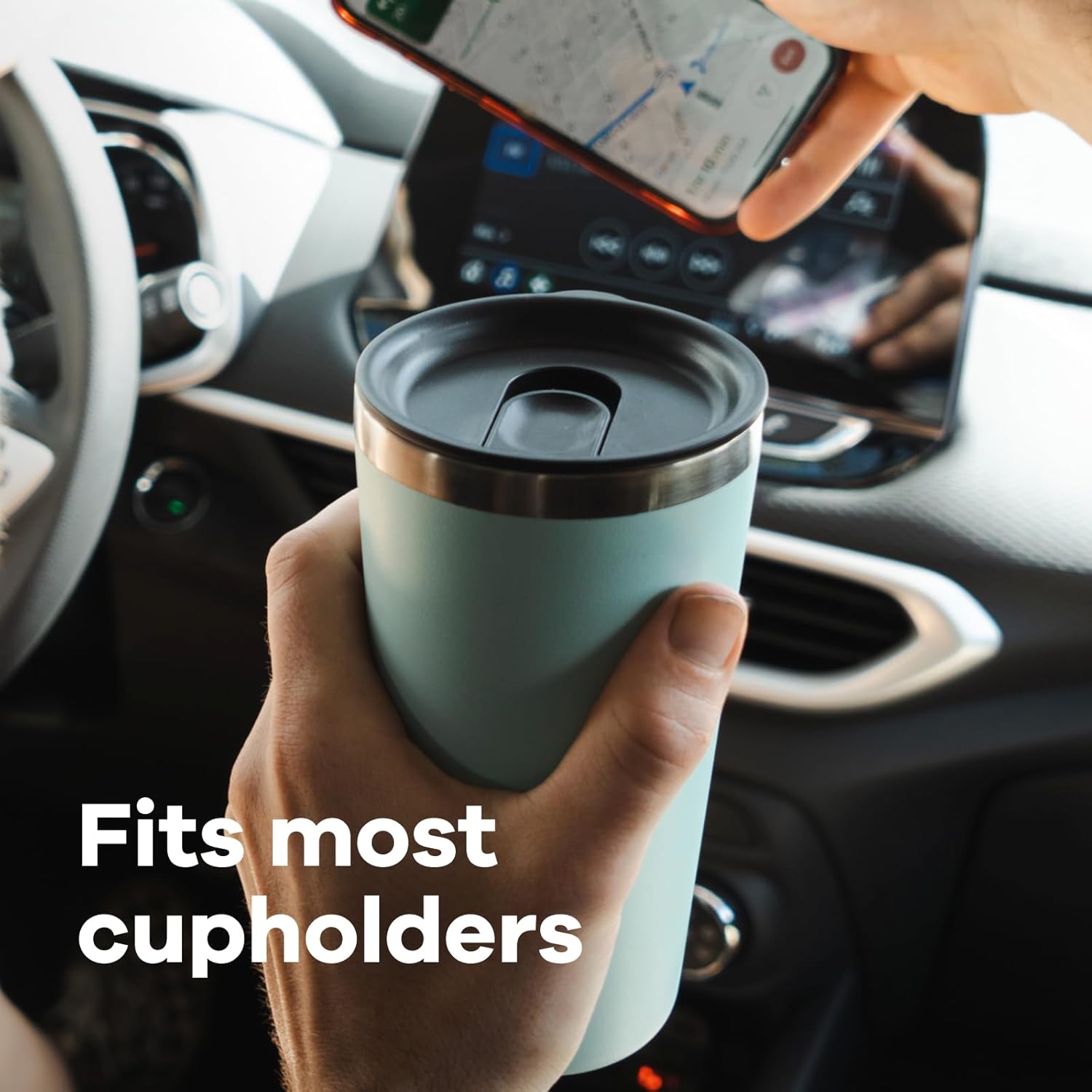 Hydro Flask Vaso de acero inoxidable con tapa y aislamiento al vacío de doble pared