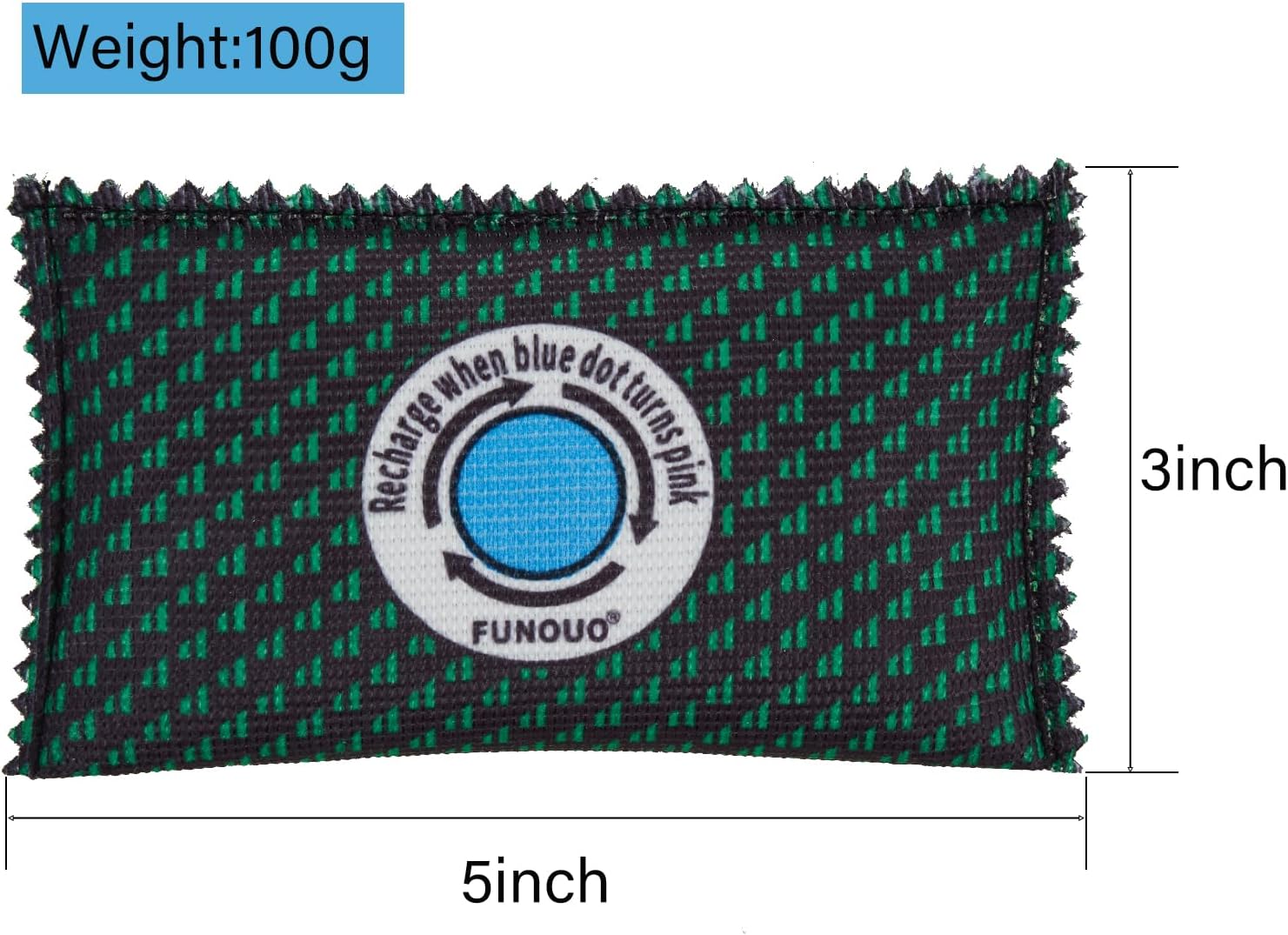 Paquete de 5 desecantes recargables de 3.53 oz, absorbentes de humedad para almacenamiento, bolsa absorbente de humedad, bolsa deshumidificadora