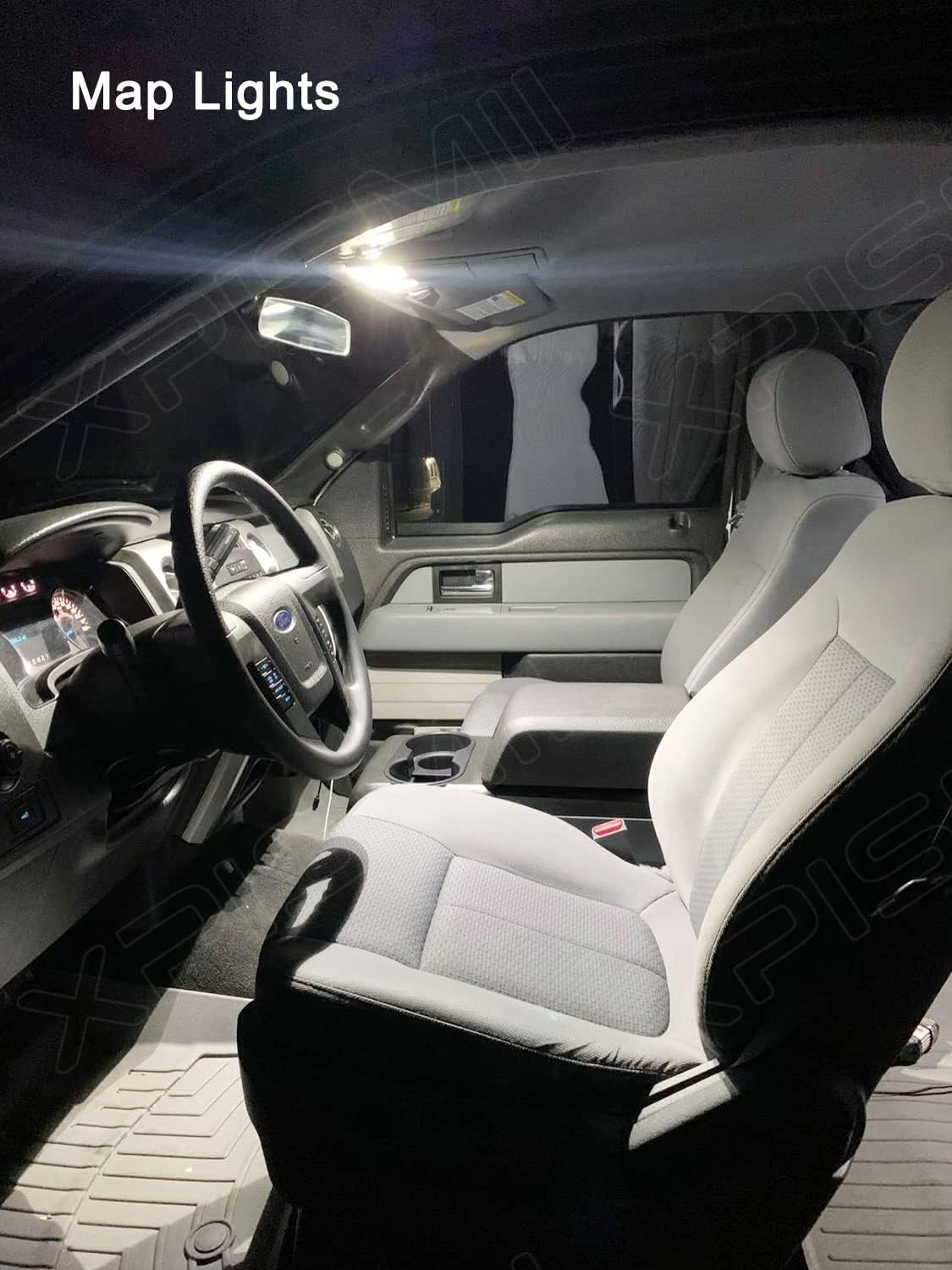 Xpismii Kit de 14 piezas de 6000K blanco F250 F350 luces LED interiores de repuesto para Ford F-250 F-350 Super Duty 1999-2016, con diagrama de