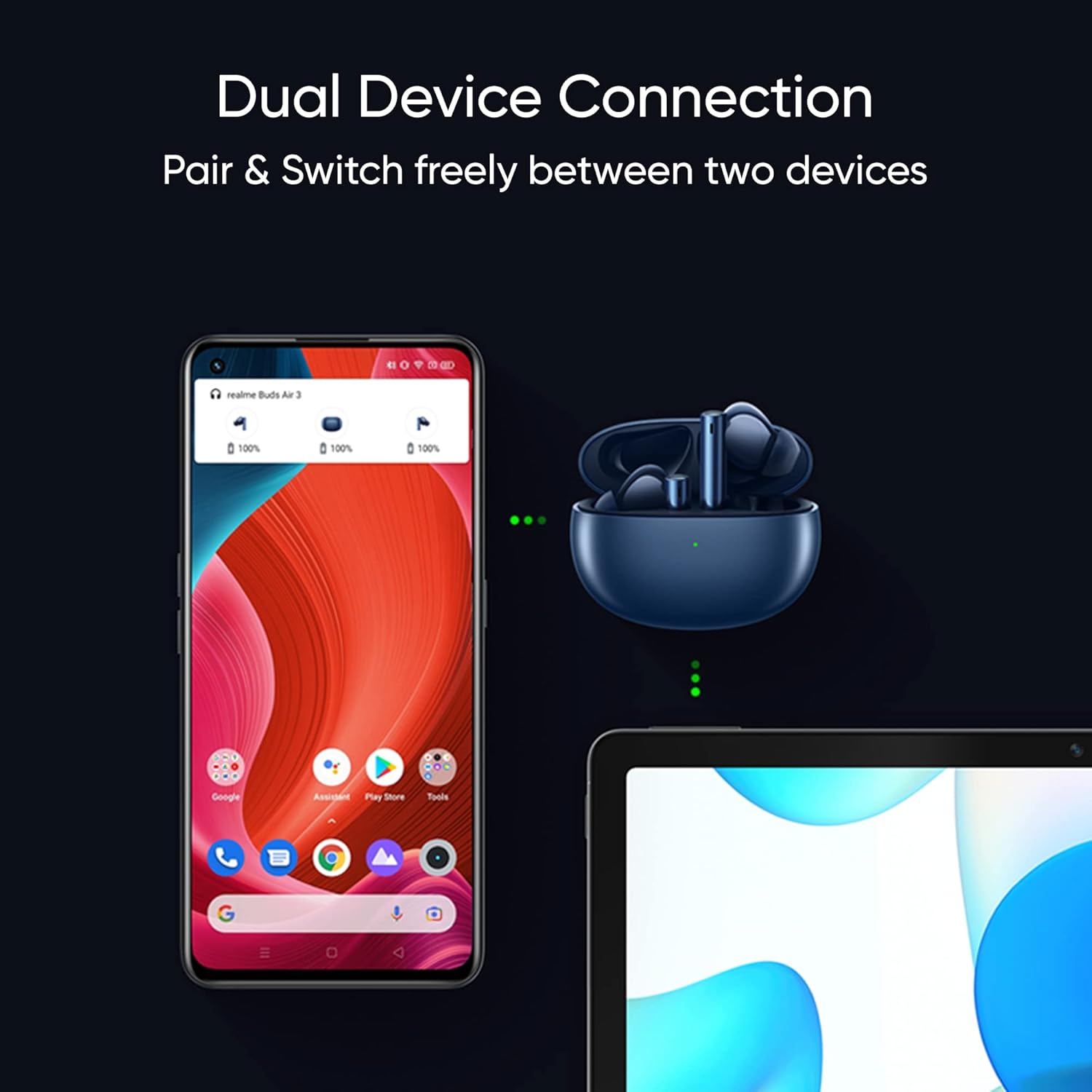 realme Buds Air 3 – Auriculares inalámbricos, cancelación activa de ruido, controlador dinámico de graves de 0.394 pulgadas, hasta 30 horas de