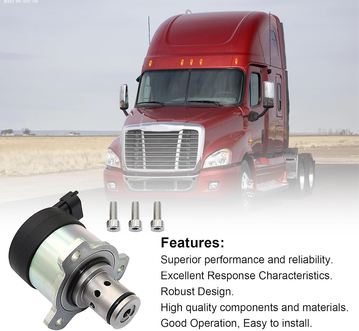 SecosAutoparts A0000900069 – Válvula de control de cantidad de medidor de combustible compatible con motor diesel DD13 DD15 DD16 apto para
