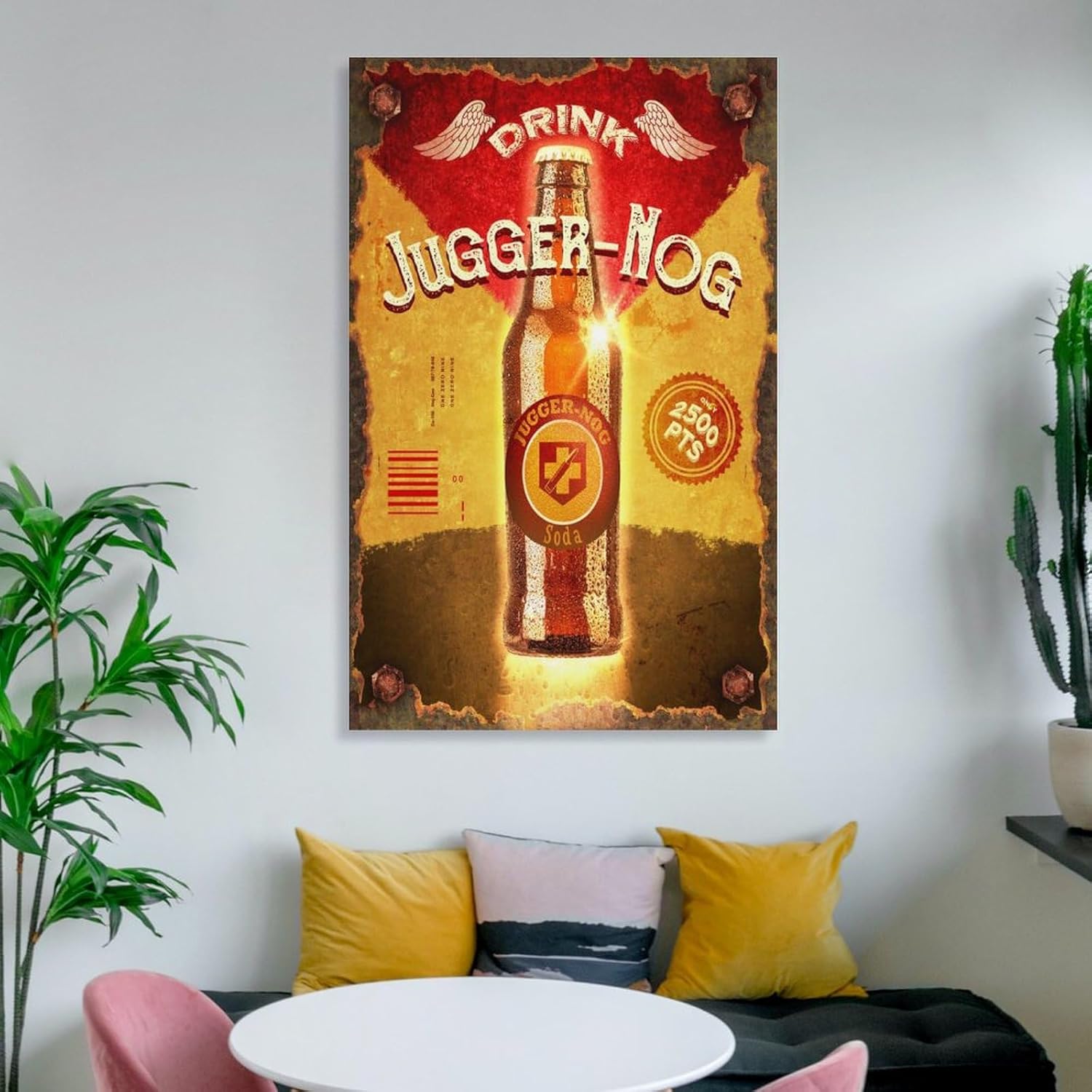 Juggernog – Lienzo decorativo para pared, para sala de estar, hogar, dormitorio, decoración, pintura, 16 x 24 pulgadas