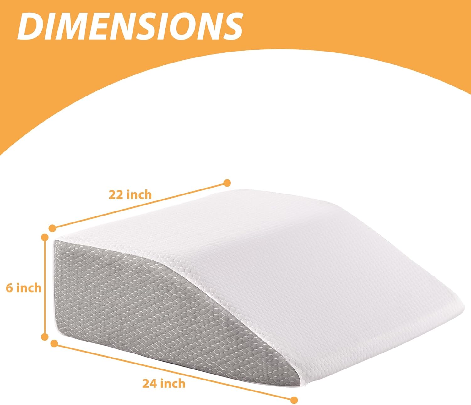 Almohadas de elevación de piernas, almohadas de piernas para dormir, parte superior de espuma viscoelástica de gel refrescante, almohada de cuña