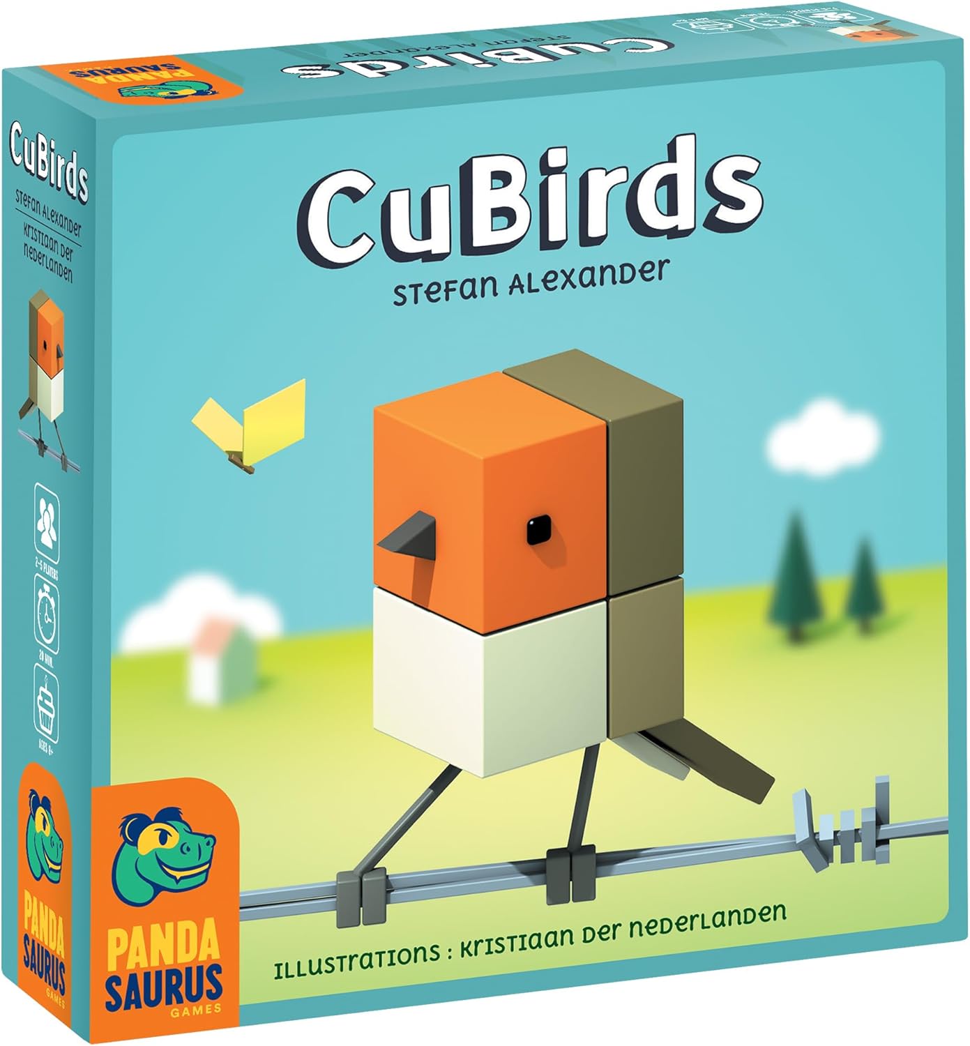 Pandasaurus Games CuBirds – Juego de cartas – Reúne y organiza pájaros para ganar! Juego de estrategia de construcción de rebaño, divertido juego